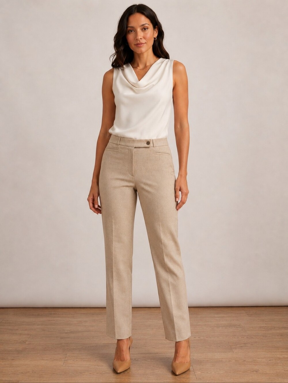 ❤ BRAX HIGH RISE WOOL STRAIGHT LEG PANTS/TROUSERS, 10S (30 SHORT)